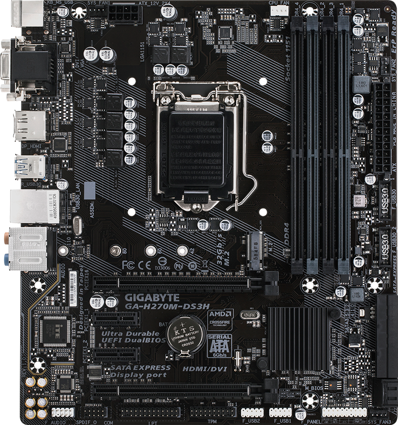 GA-H270M-DS3H (Rev. 1.0) Motherboard - GIGABYTE U.S.A.