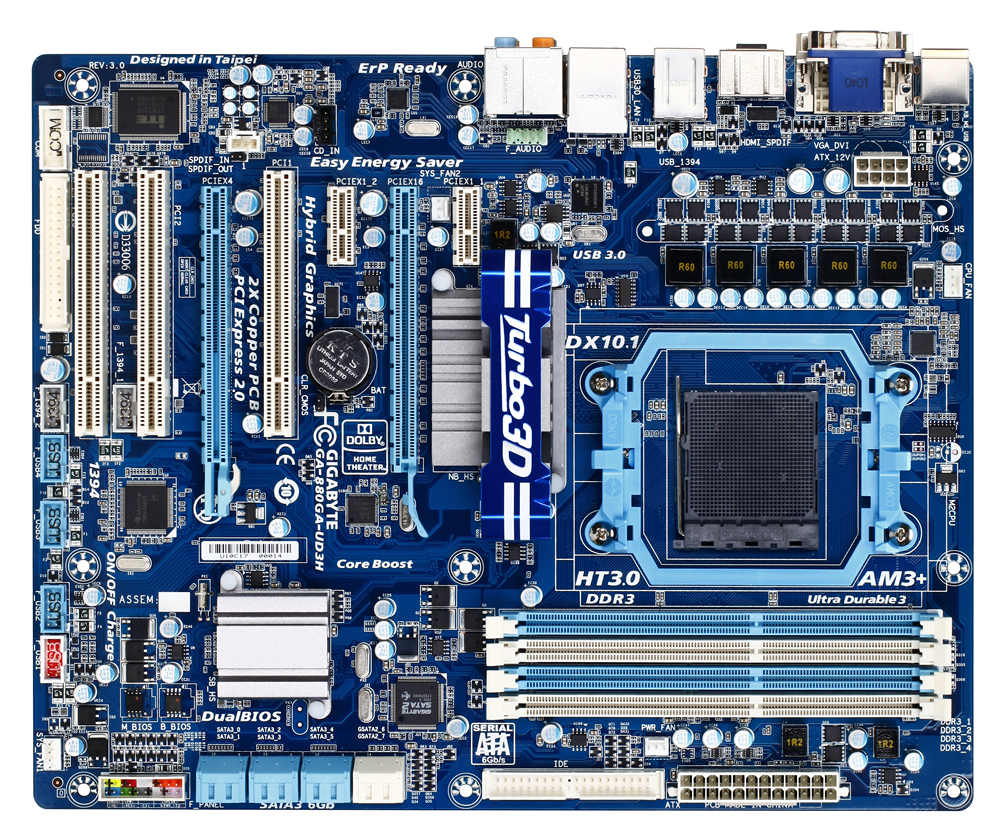 Gigabyte AMD 880G マザーボード GA-880GA-UD3H