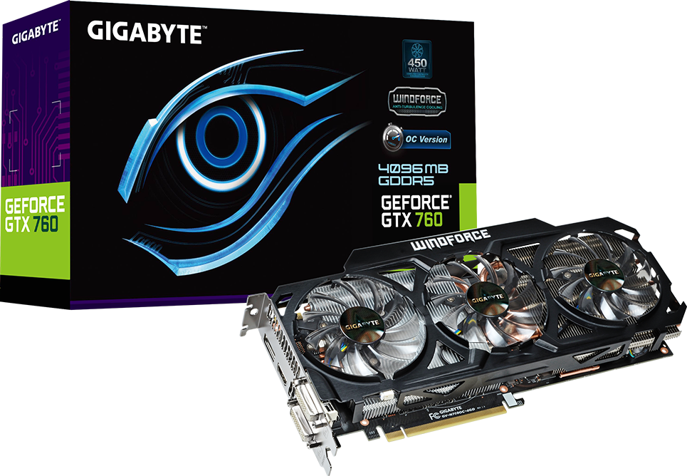 顯示卡 - GV-N760OC-4GD