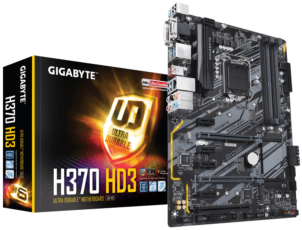 Intel i3-8100 GIGABYTE H370-HD3 セット ATX-