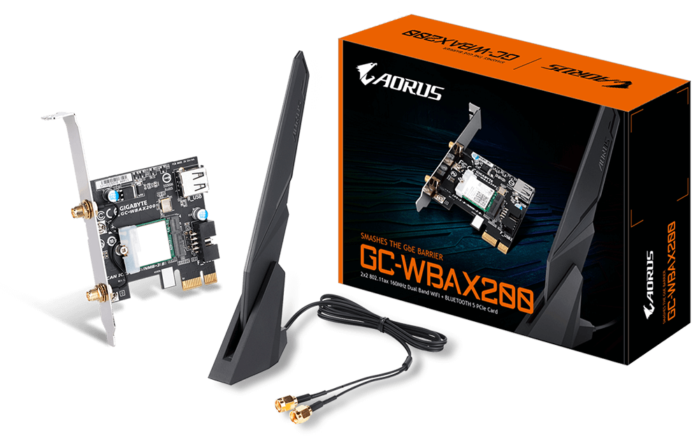 Gigabyte Tarjeta Red WIFI GC-WBAX200 Gris