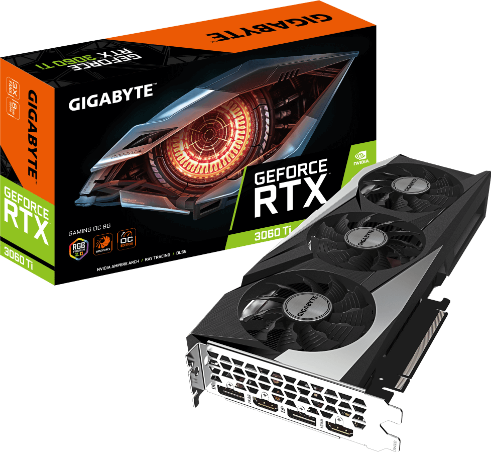 GIGABYTE GeForce RTX3060Ti Rev.2.0 国内正規品 GeForce RTX™ 3060 Ti GAMING OC 8G (Rev. 2.0) - GIGABYTE Global