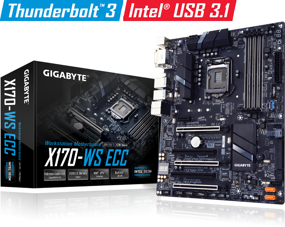 Tarjetas Madre - GA-X170-WS ECC