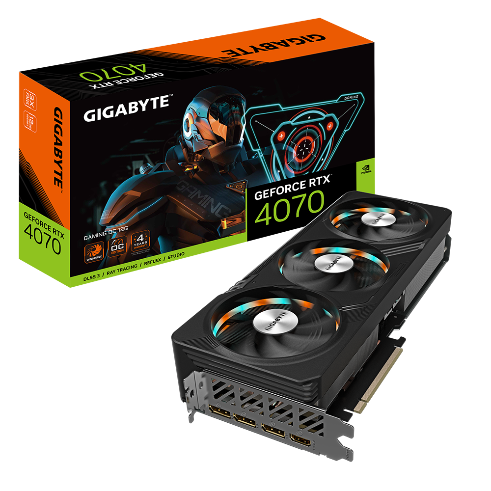 GIGABYTE GeForce RTX­ 4070 GAMING OC 12G