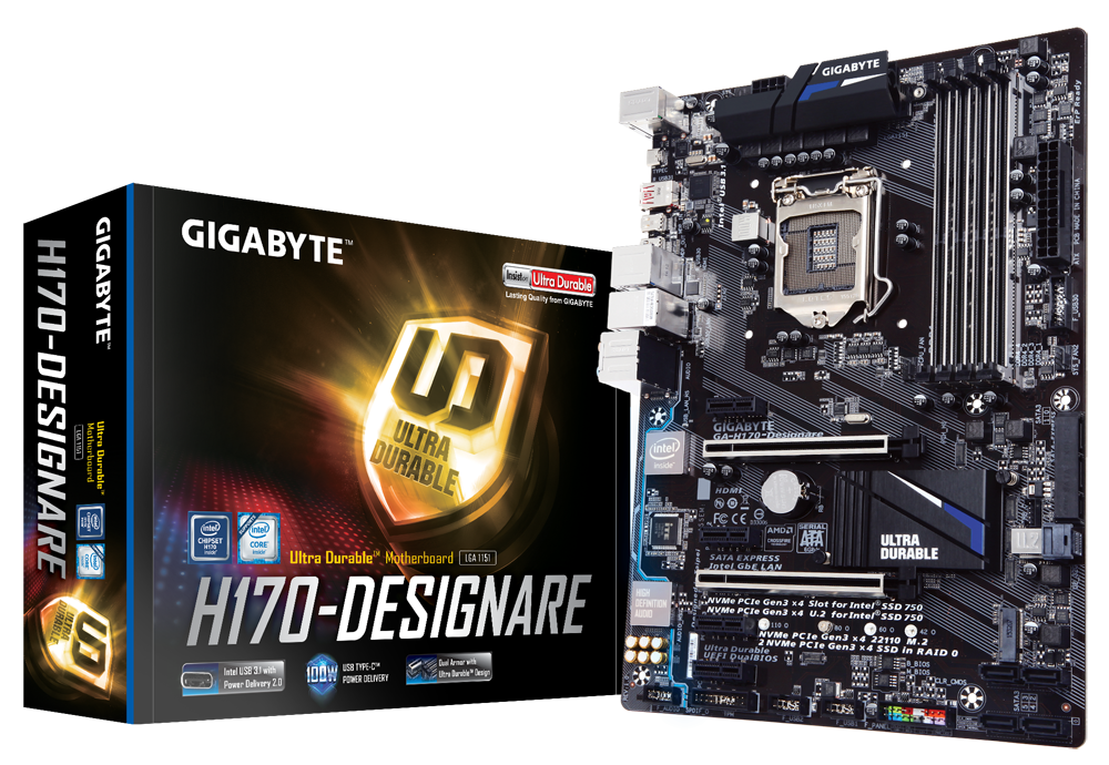 GA-H170-Designare (rev. 1.0) Overview | Motherboard - GIGABYTE Global