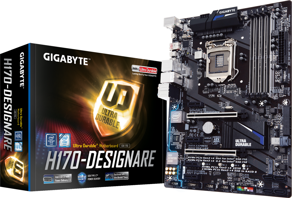 Moederbord - GA-H170-Designare