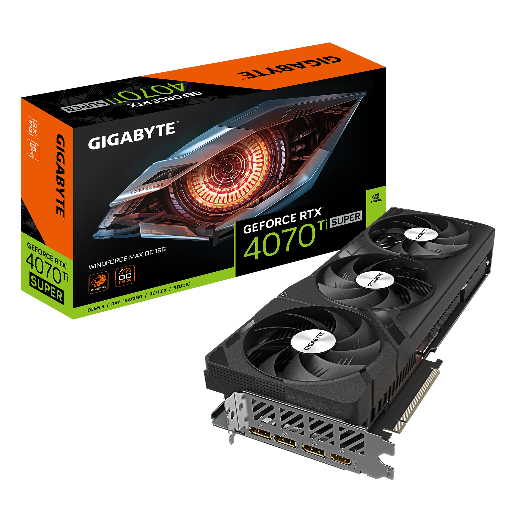 Amazon | Gigabyte (ギガバイト) GeForce RTX 4070 SUPER WINDFORCE OC グラフィックカード -  2505MHz コア 12GB GDDR6X 21000MHz 192ビットメモリ PCI-E 4.0 3x DP 1.4 HDMI 2.1a 1x  NVIDIA DLSS 3.5 GV-N407SWF3OC-12GD | GIGABYTE 