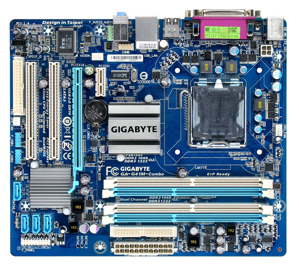 ギガバイト GIGABYTE GA-G41M-Combo CPU、メモリ8GB付