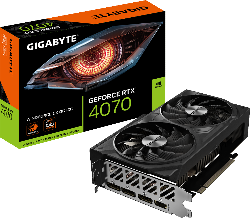 GeForce RTX™ 4070 WINDFORCE 2X OC 12G - GIGABYTE Global