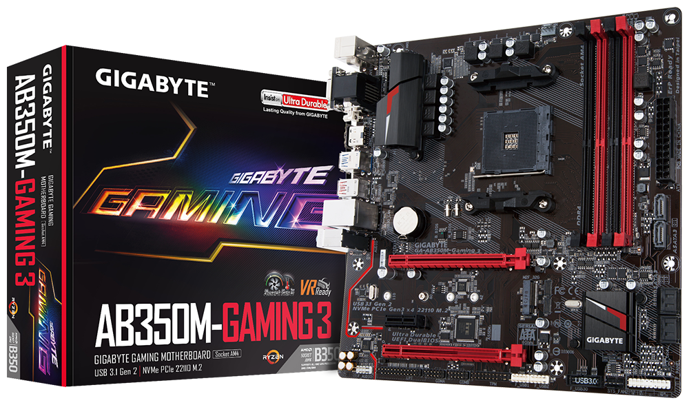 GA-AB350M-Gaming 3 (rev. 1.x) Key Features | Motherboard