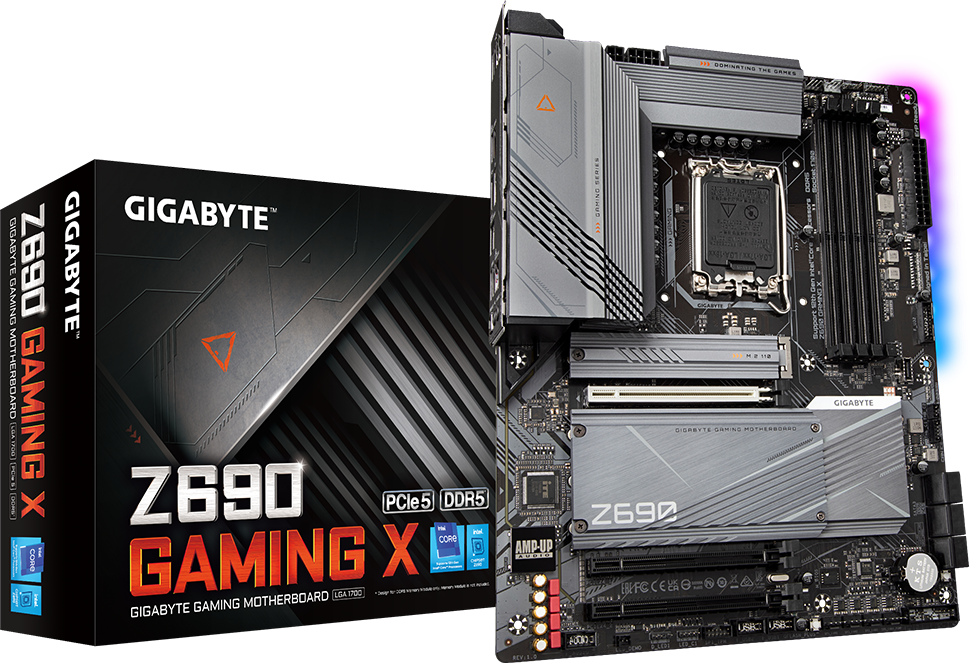 Gigabyte Z690 Gaming X DDR5 manufacturer reference photograph