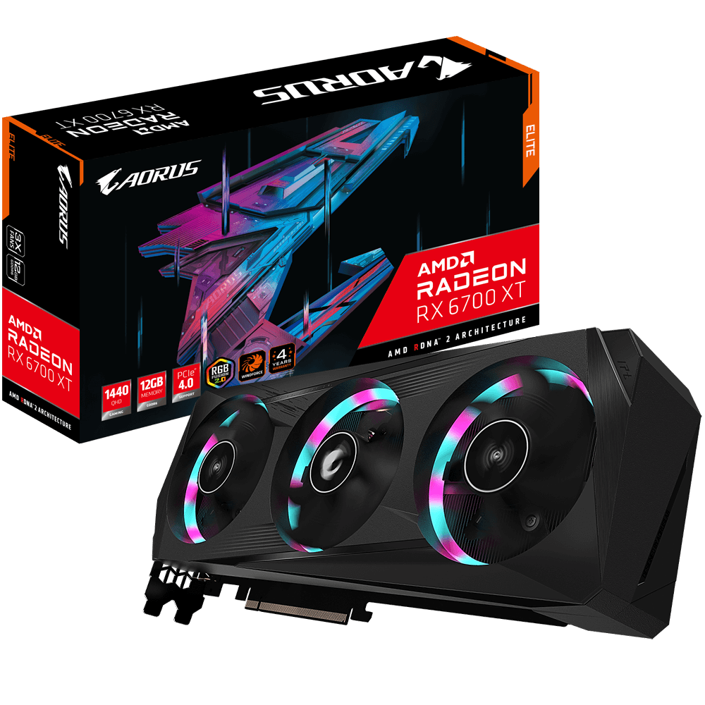 AORUS Radeon™ RX 6700 XT ELITE 12G Key Features