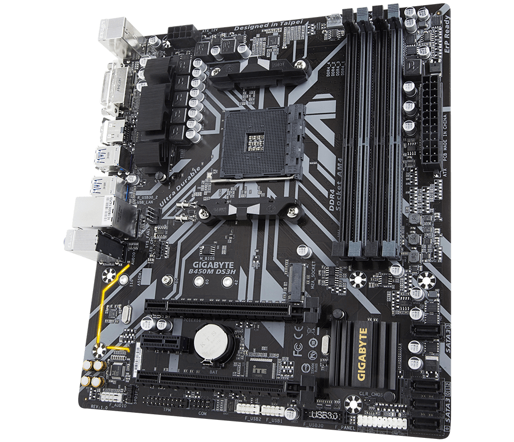 B450M DS3H (rev. 1.x) Key Features | Motherboard - GIGABYTE