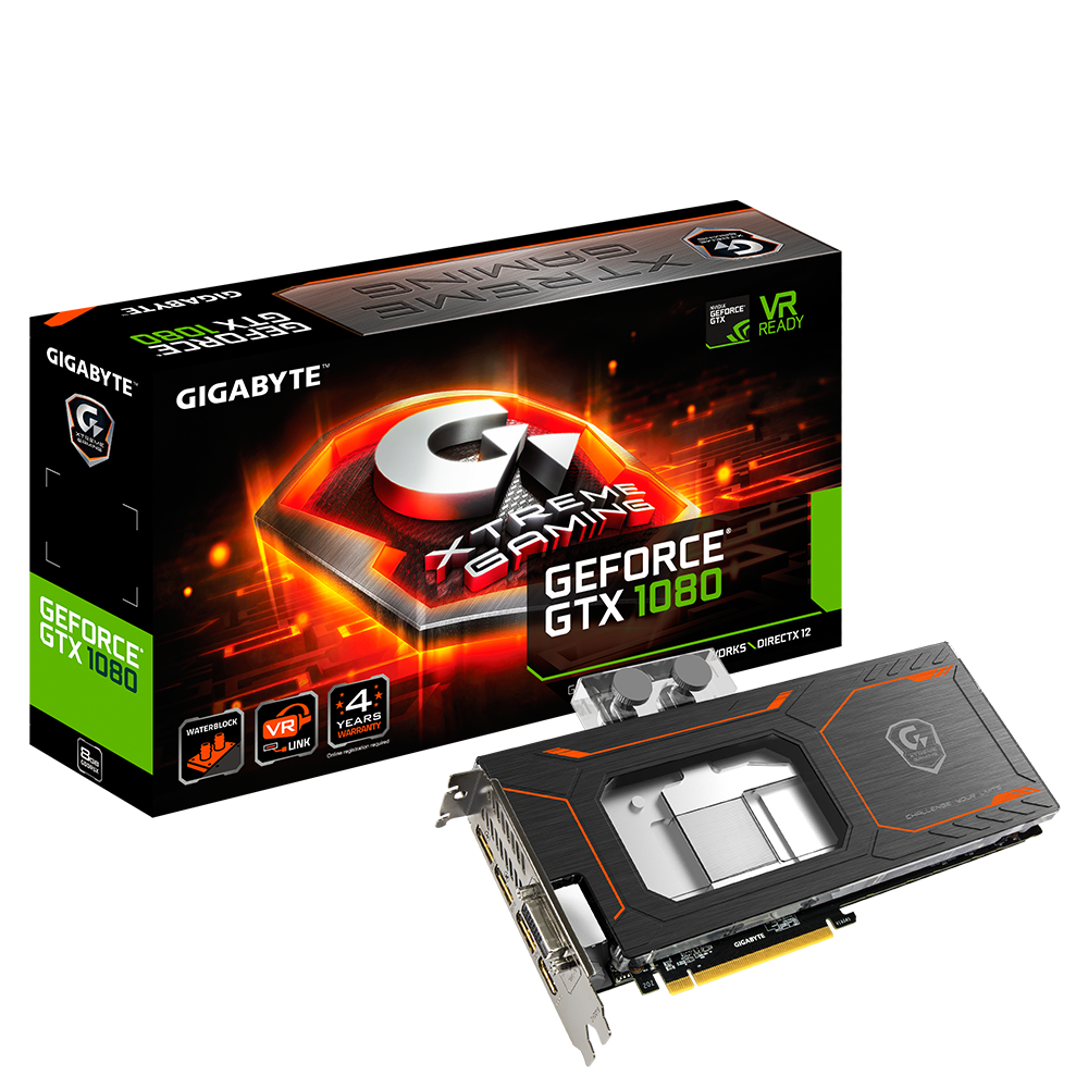 PCパーツ gtx 1080 xtreme gaming waterforce 8g GeForce® GTX 1080 Xtreme Gaming WATERFORCE WB 8G｜AORUS