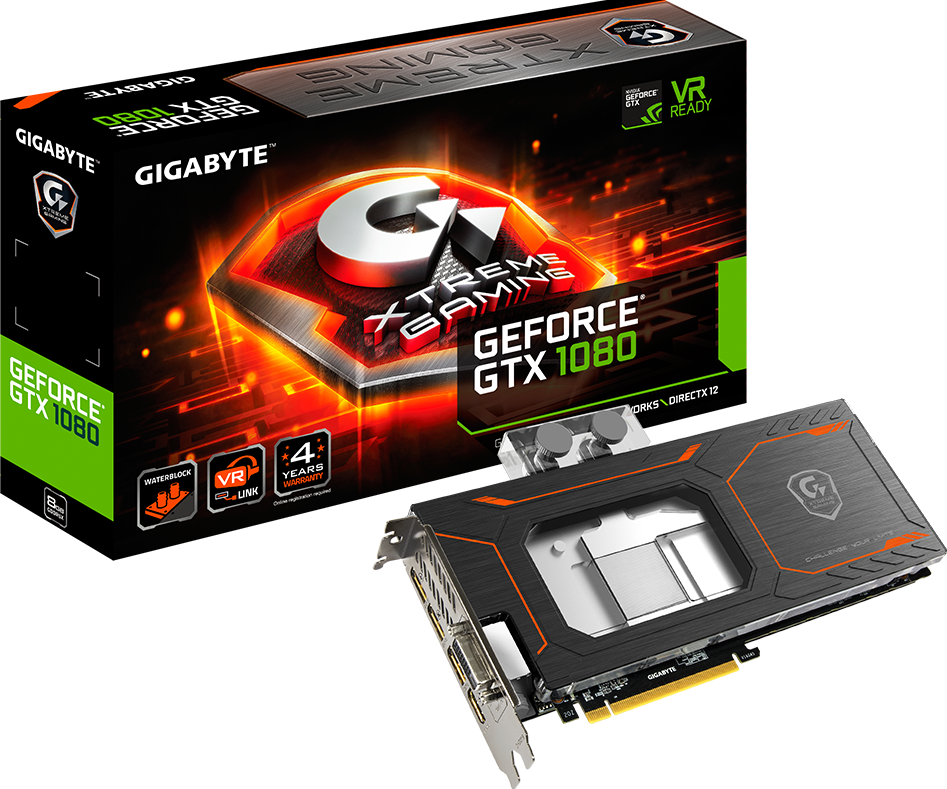 كروت الجرافيك - GeForce® GTX 1080 Xtreme Gaming WATERFORCE WB 8G