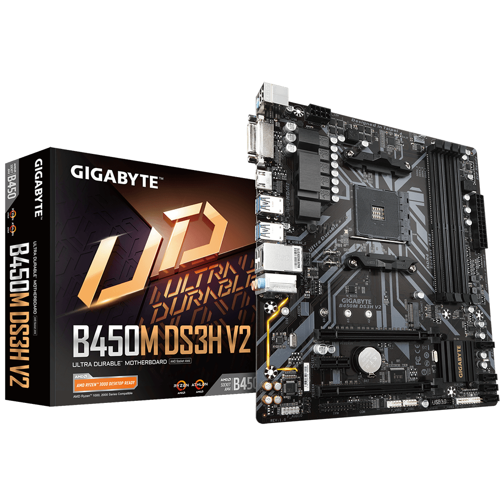 B450M DS3H V2 rev 1 x Support Motherboard GIGABYTE U S A 