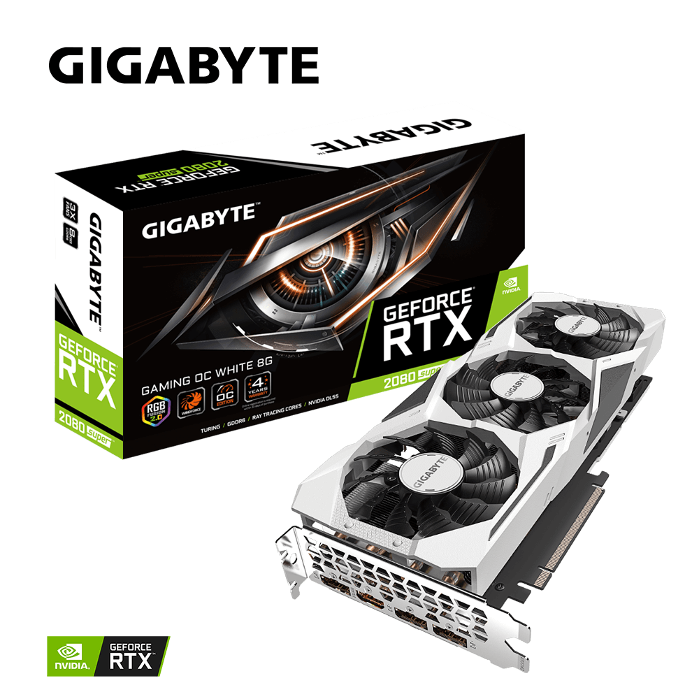 【ジャンク品】GIGABYTE GeForce RTX 2080 Super GeForce® RTX 2080 SUPER™ GAMING OC WHITE 8G Key Features