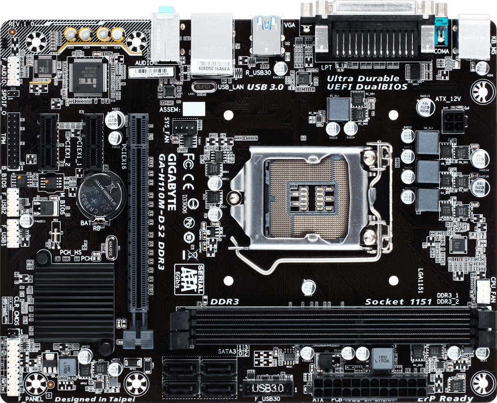 GA-H110M-DS2 DDR3 (Rev. 1.0) マザーボード - GIGABYTE Japan