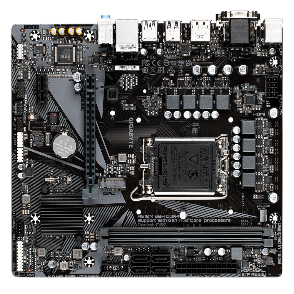 PCパーツ GIGABYTE H610M S2H DDR4 H610M S2H DDR4 (rev. 1.2) Key Features | Motherboard