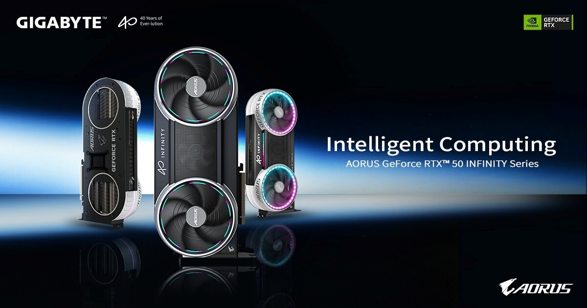 GIGABYTE Launches 40th Anniversary AORUS GeForce RTX™ 50 INFINITY Series Graphics Cards at COMPUTEX 2026