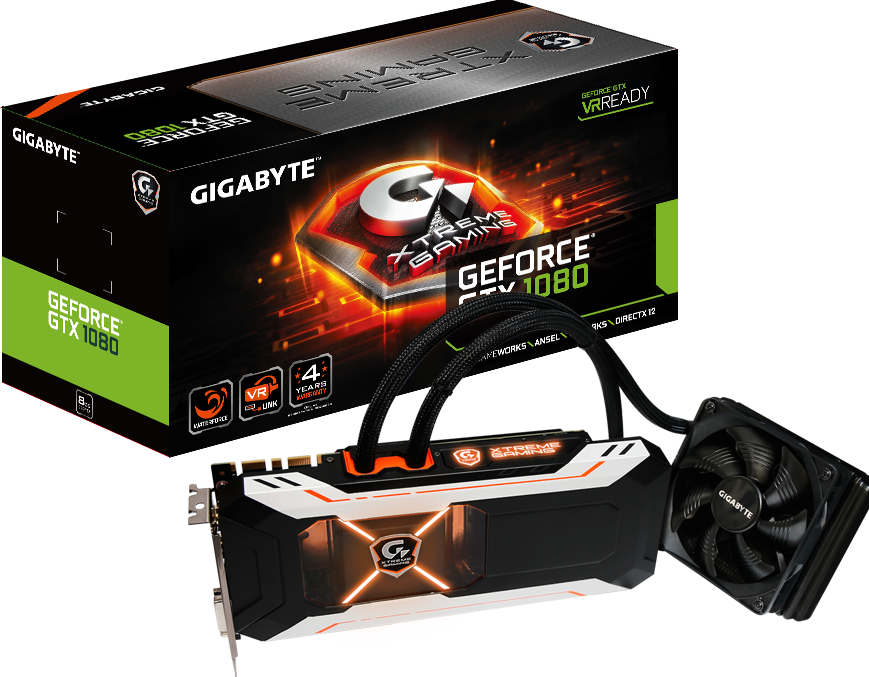 كروت الجرافيك - GeForce® GTX 1080 Xtreme Gaming WATERFORCE 8G