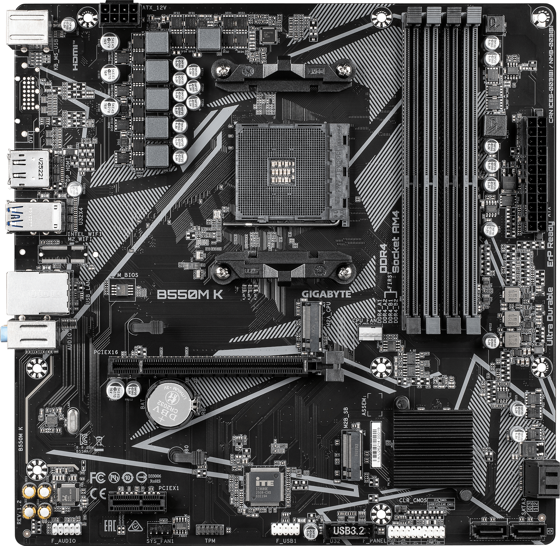B550M K (Rev. 1.2) Motherboard - GIGABYTE Global
