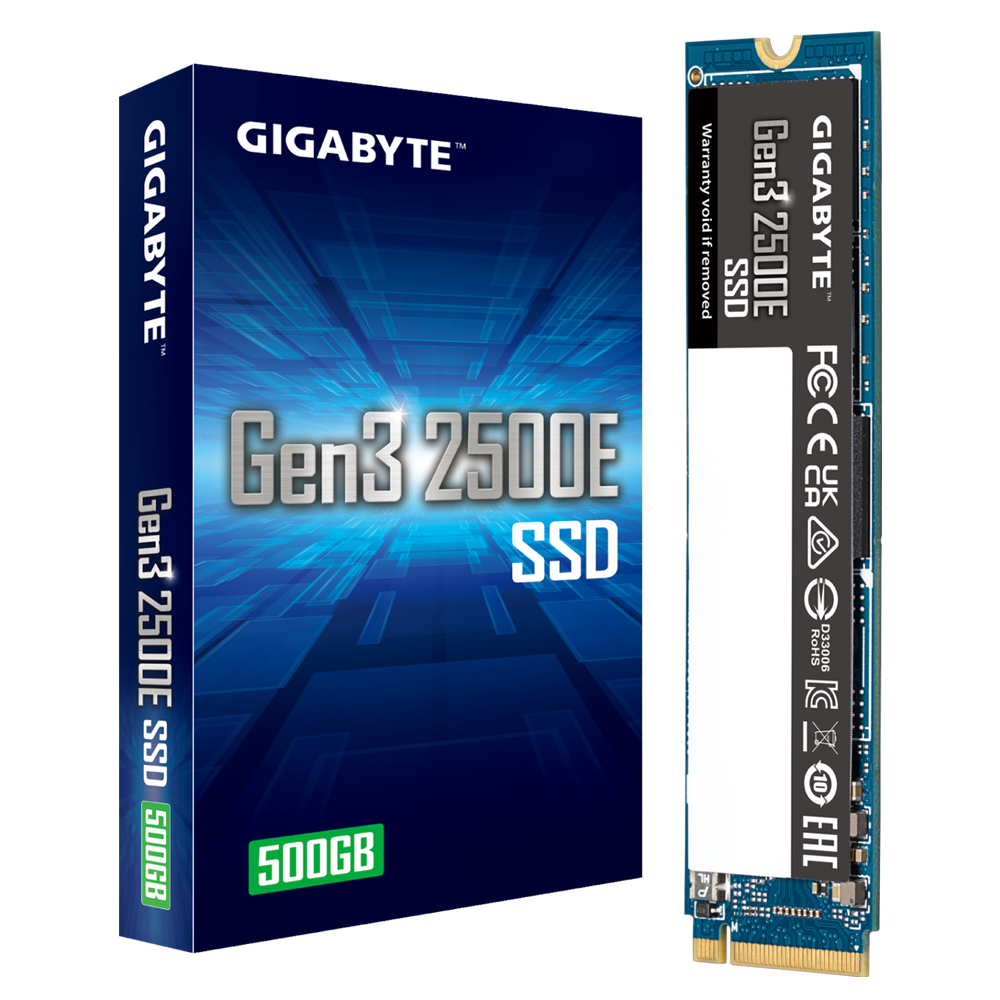 GIGABYTE Gen3 2500E SSD 500GB Key Features