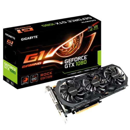 GeForce GTX 1080 G1 ROCK 8G Key Features Graphics Card