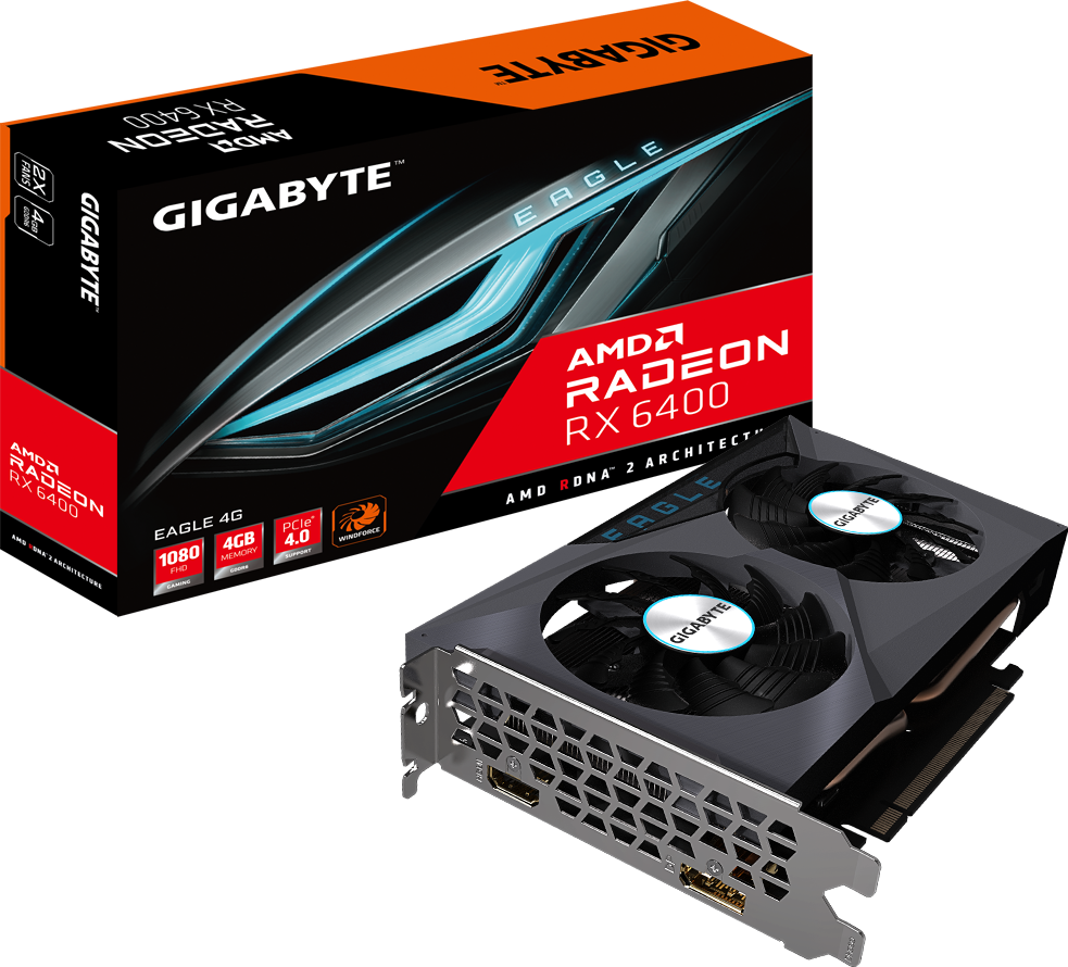 Radeon™ RX 6400 EAGLE 4G - GIGABYTE Global