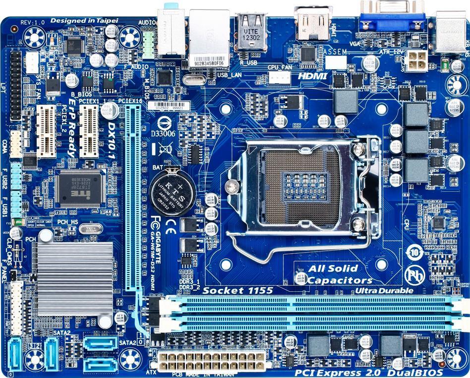 Motherboard - GA-H61M-DS2 HDMI