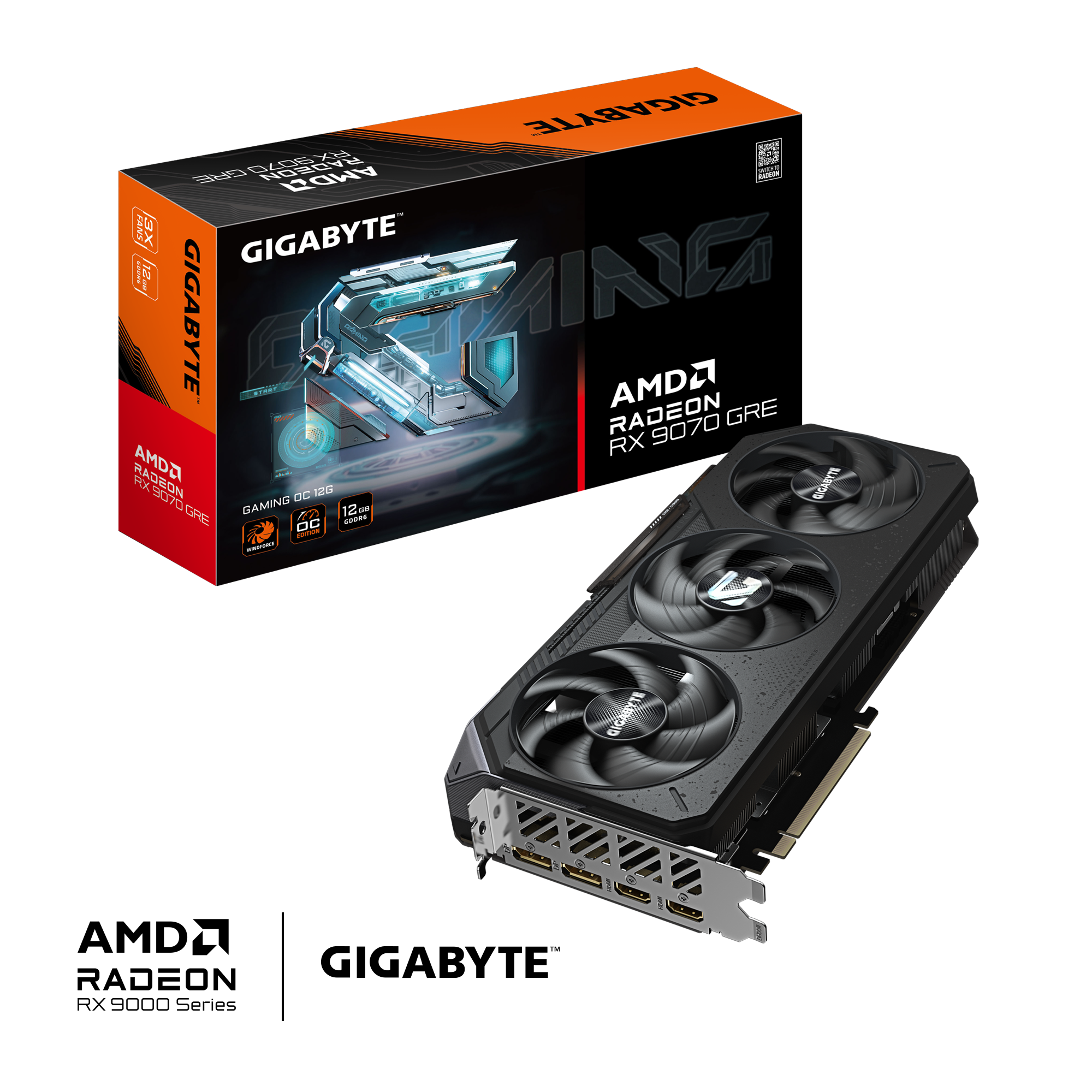 Radeon™ RX 9070 GRE GAMING OC 12G
