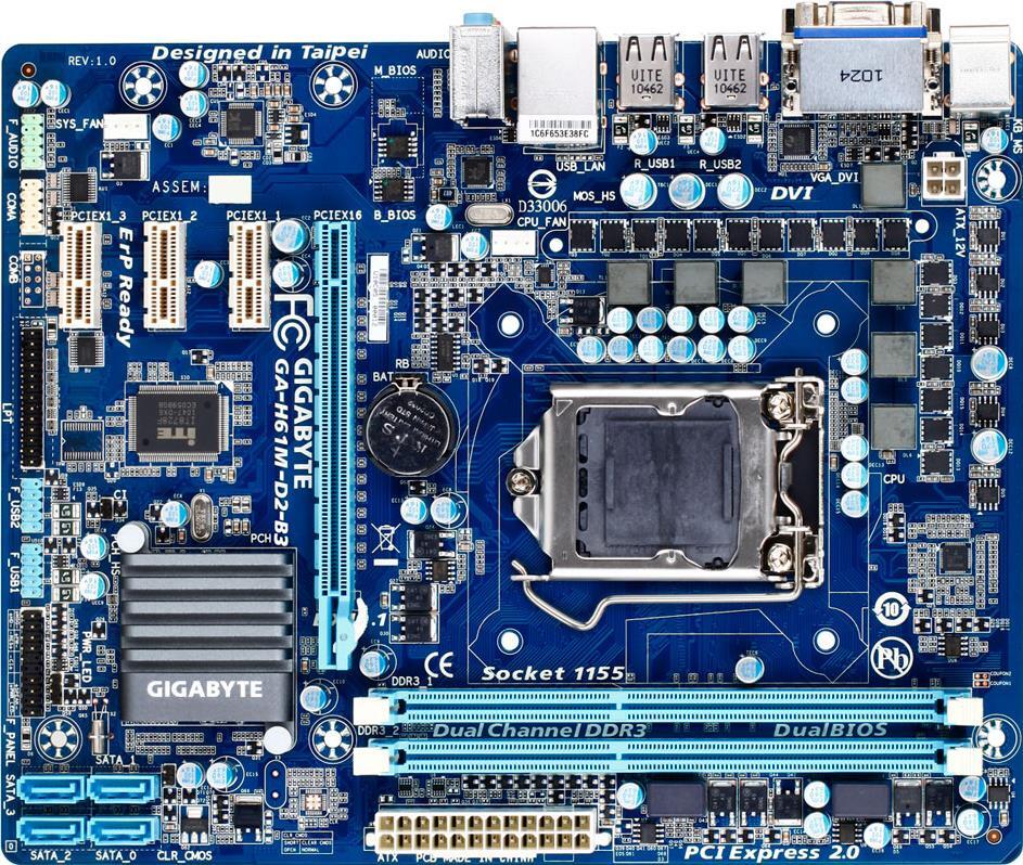 Motherboard - GA-H61M-D2-B3