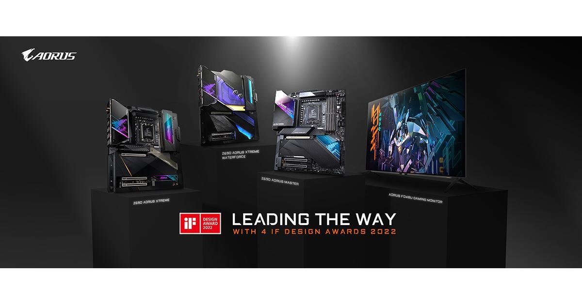 GIGABYTE was honored with iF Design Motherboards & Monitor Awards 2022