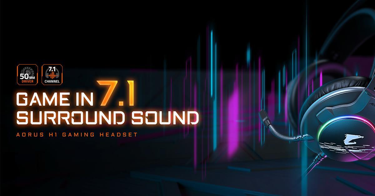 GIGABYTE Launches the New Gaming Headset – AORUS H1