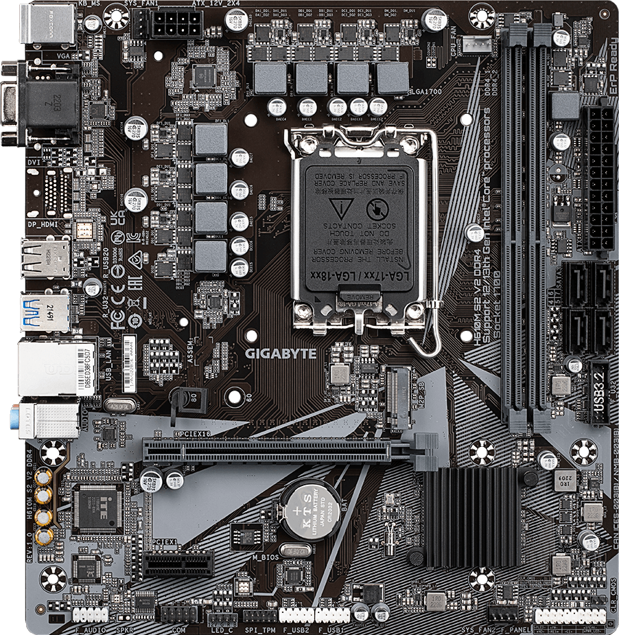 H610M S2 V2 DDR4 (Rev. 1.0) Motherboard - GIGABYTE Global