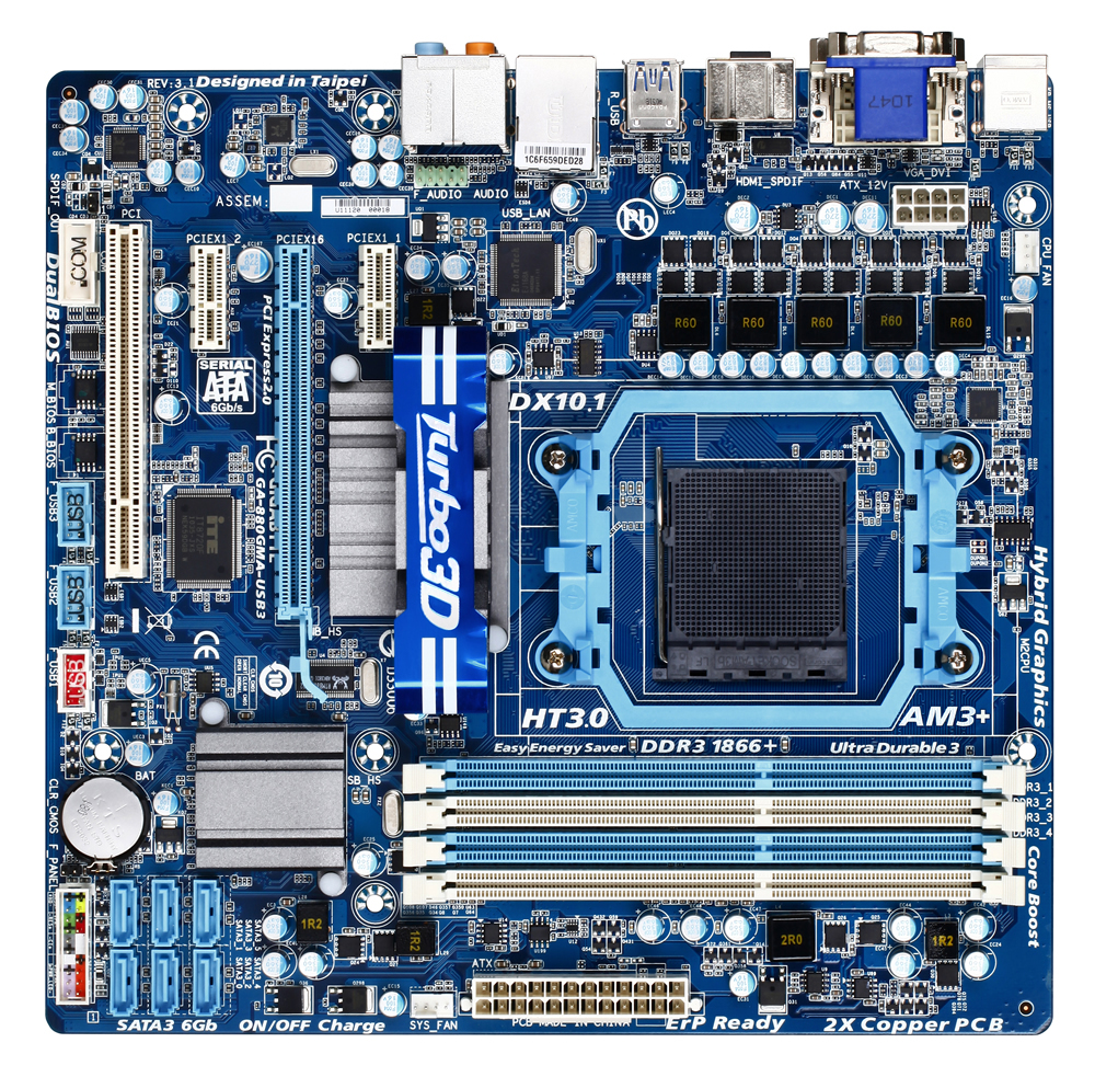 GA 880GMA USB3 rev. 3.1 Overview Motherboard GIGABYTE Global