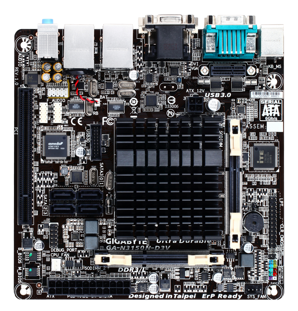 GA-N3150N-D3V｜AORUS - ギガバイト 日本