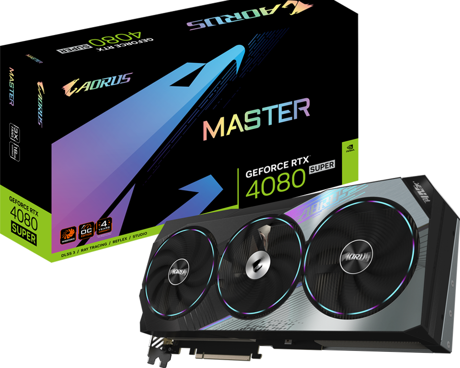グラフィックボード・グラボ・ビデオカード AORUS RTX 4080 SUPER MASTER 16G AORUS GeForce RTX™ 4080 SUPER MASTER 16G - GIGABYTE Global