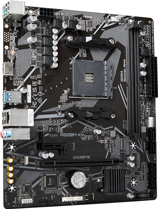 A520M K (Rev. 1.0) Motherboard - GIGABYTE Global