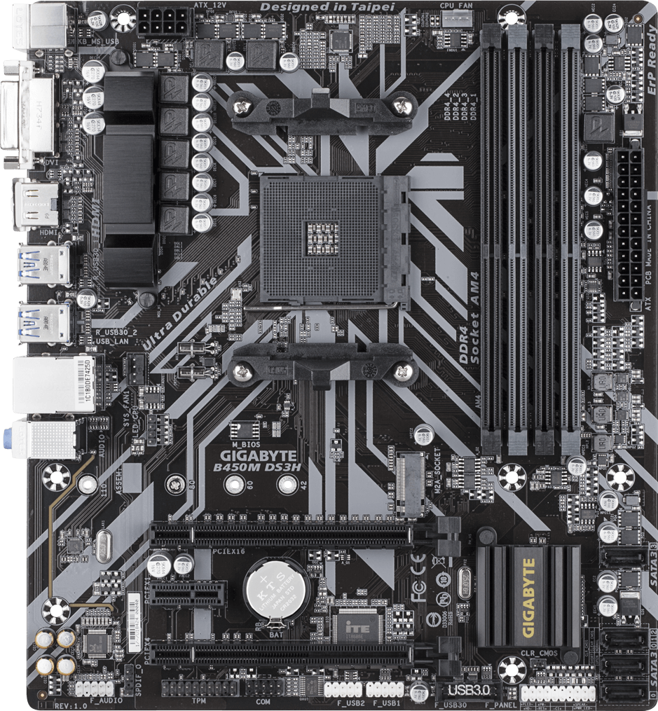 GIGABYTE B450M DS3H マザーボード B450M DS3H (Rev. 1.x) - GIGABYTE Global