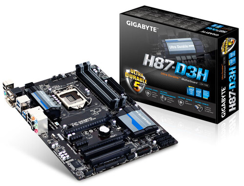 動作品 マザーボード GIGABYTE GA-H87-D3H #54IOパネル