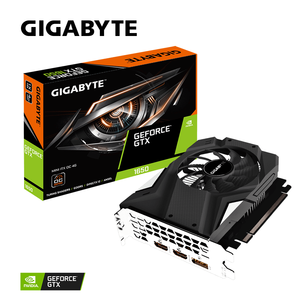 GeForce® GTX 1650 MINI ITX OC 4G｜AORUS - GIGABYTE Brasil