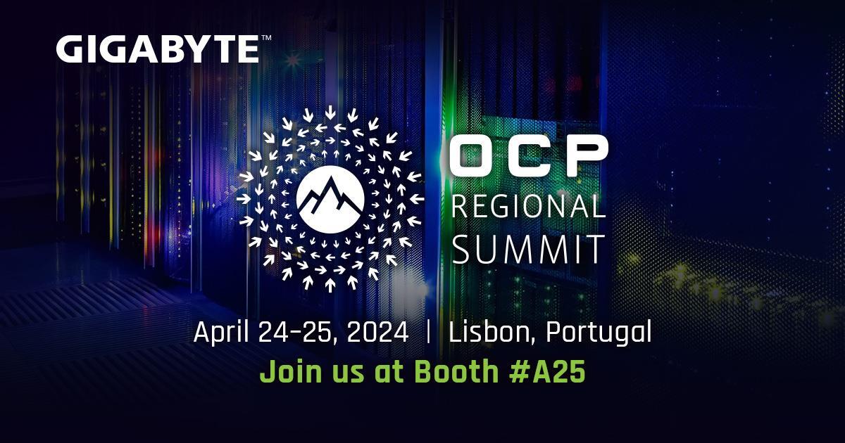 Visit GIGABYTE booth to discover our latest OCP solutions.