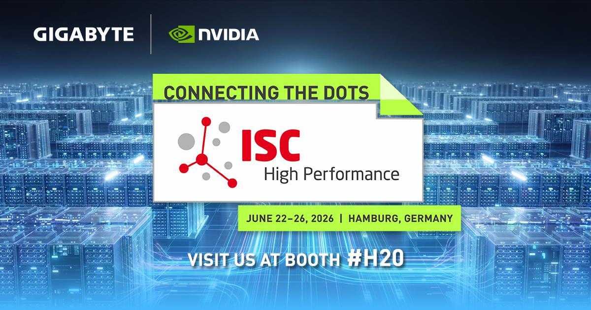 Visit us at the GIGABYTE booth #H20 to see our latest and greatest HPC and AI technologies.