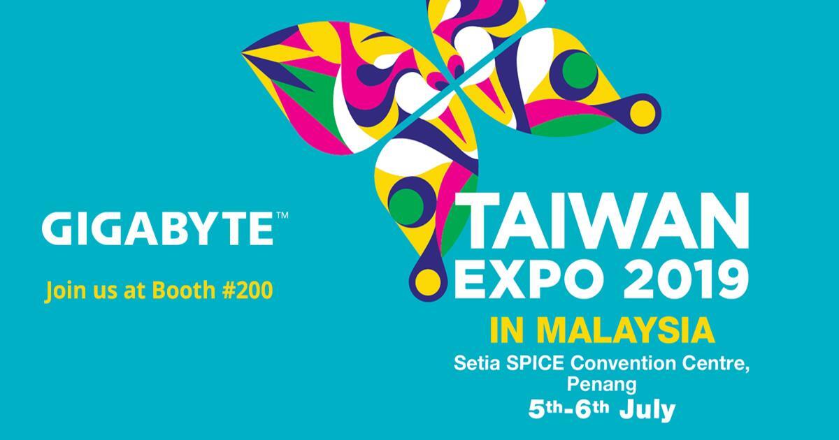 Taiwan Expo presents and shares Taiwan's experience in various industries such as technology, agriculture, design, medical care, education, and tourism. This year GIGABYTE is proud to be part of Taiwan Expo 2019 in Penang, Malaysia and very excited to bring successful solutions such as smart IoT, Hybrid Cloud and Software Defined Storage solutions to your eyes. 