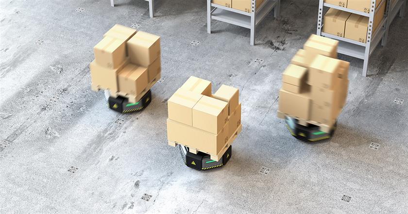 AGV & AMR Control System in Warehouse