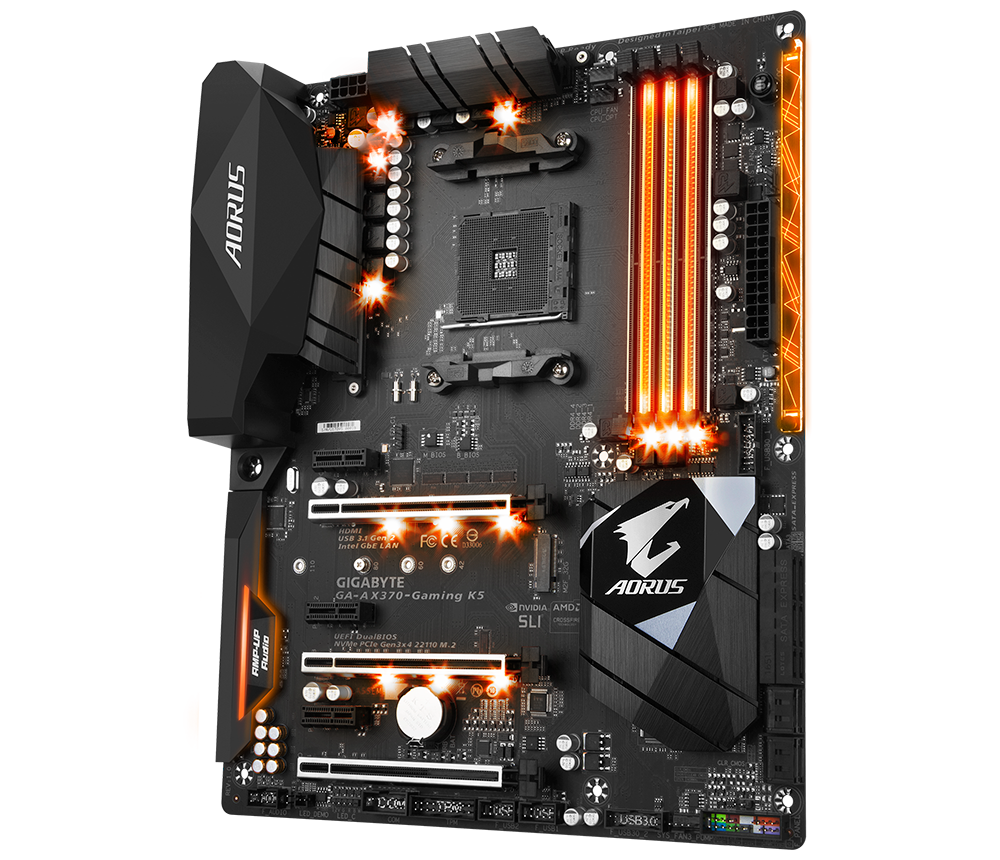 GA-AX370-Gaming K5 (rev. 1.x) Gallery | Motherboard - GIGABYTE Global