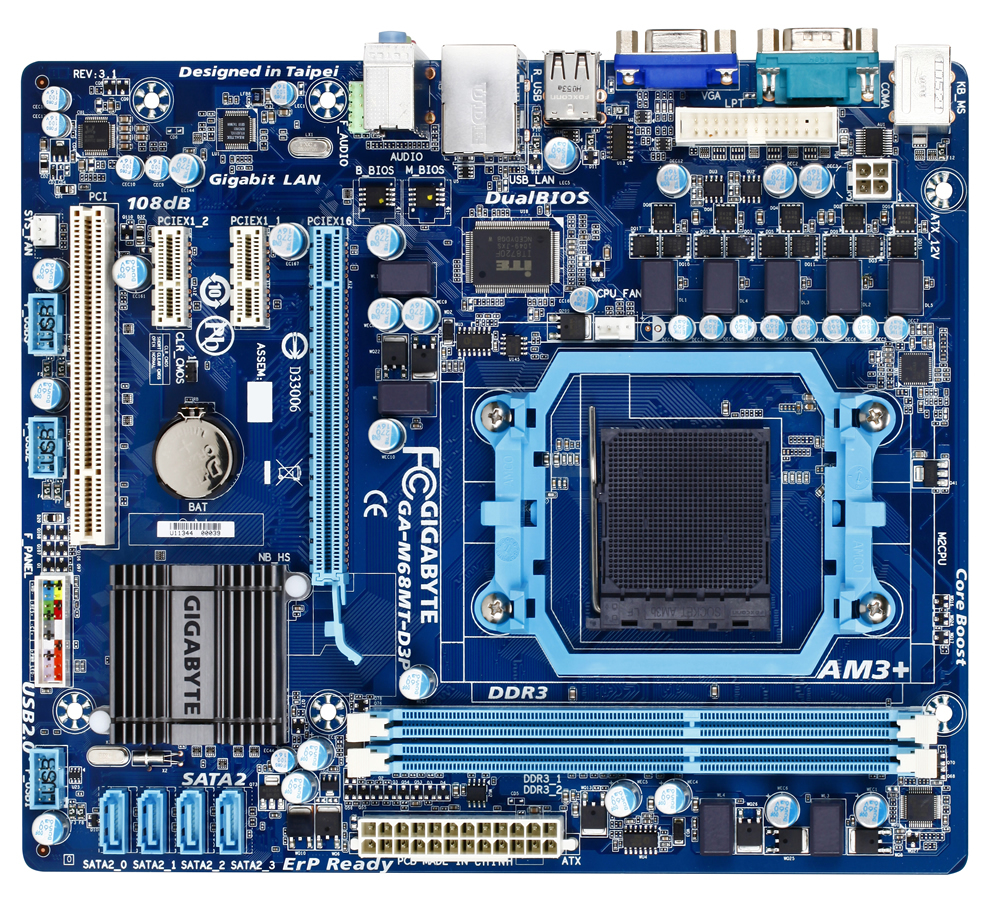 GAM68MTD3P (rev. 3.1) Support Motherboard GIGABYTE Global