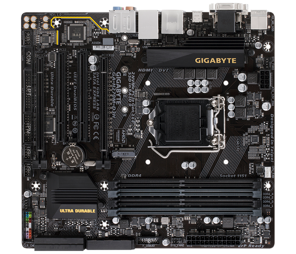 信頼も高い GA-H270M-D3H｜AORUS 日本 ギガバイト - マザーボード
