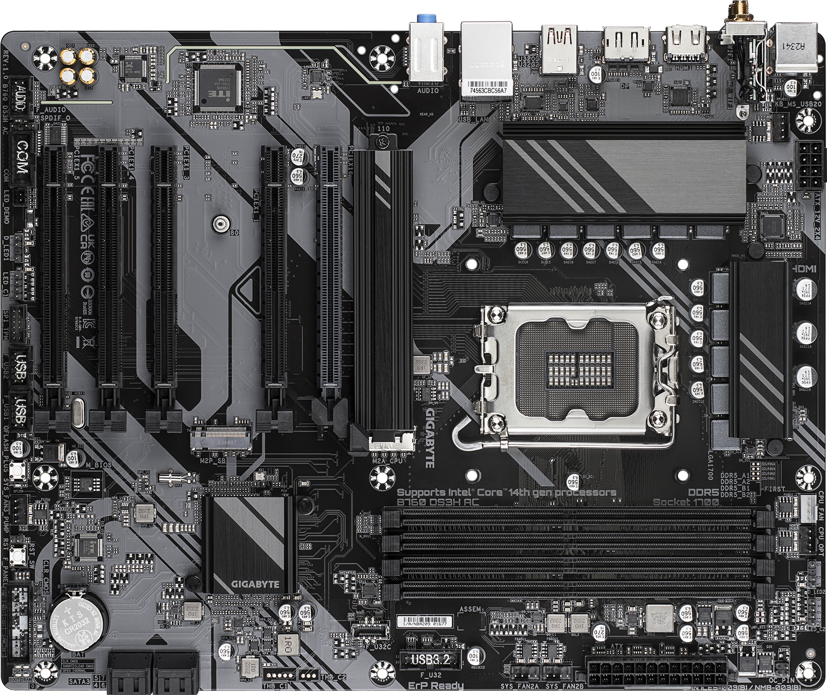 B760 DS3H AC (Rev. 1.0/1.1) Motherboard - GIGABYTE Global